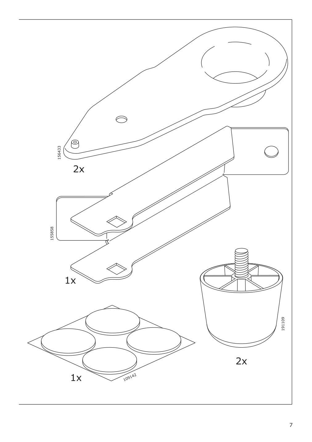 Assembly instructions for IKEA Finnala ottoman with storage grann bomstad black | Page 7 - IKEA FINNALA ottoman with storage 104.550.09