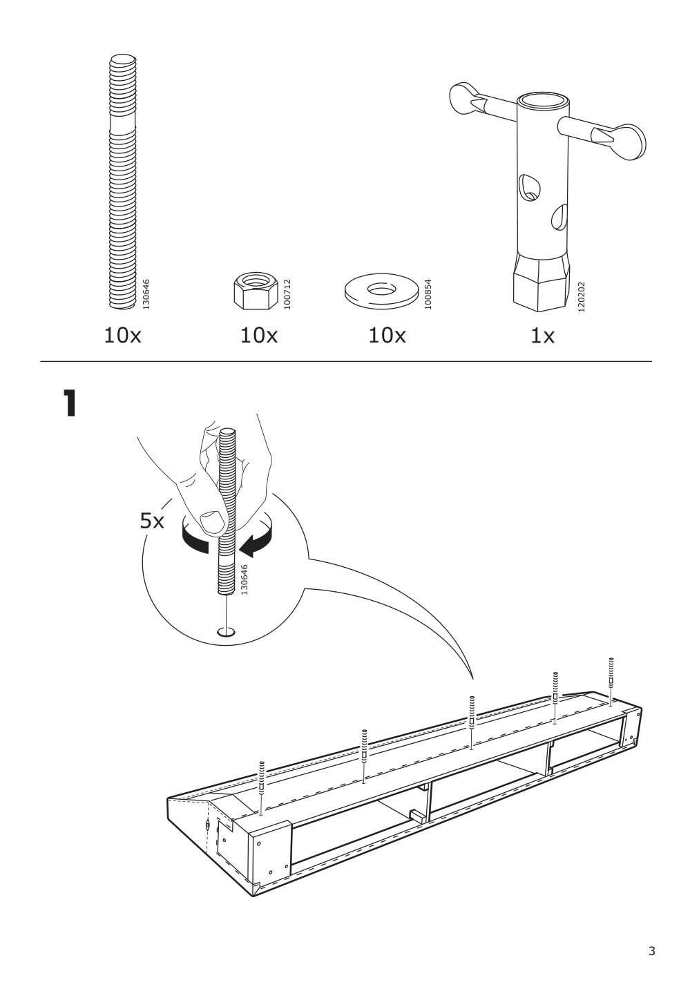 Assembly instructions for IKEA Finnala sofa section grann bomstad black | Page 3 - IKEA FINNALA sectional, 4-seat with chaise 595.757.36