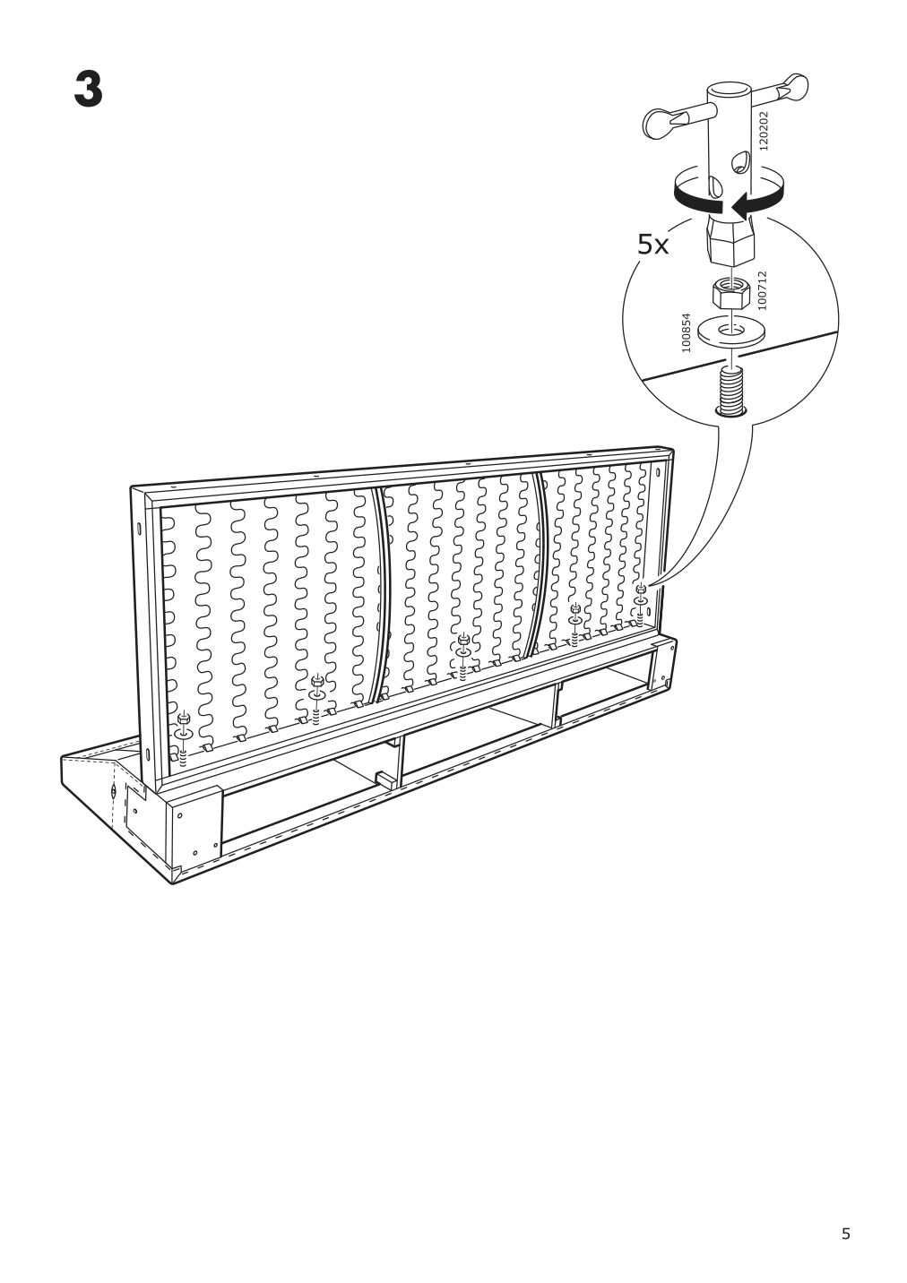 Assembly instructions for IKEA Finnala sofa section grann bomstad golden brown | Page 5 - IKEA FINNALA sectional, 4-seat with chaise 395.757.37