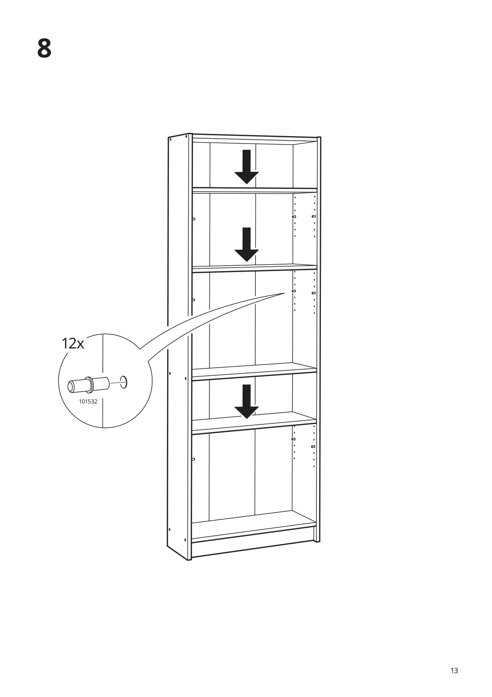 Assembly instructions for IKEA Finnby bookcase black | Page 13 - IKEA FINNBY bookcase 102.611.29