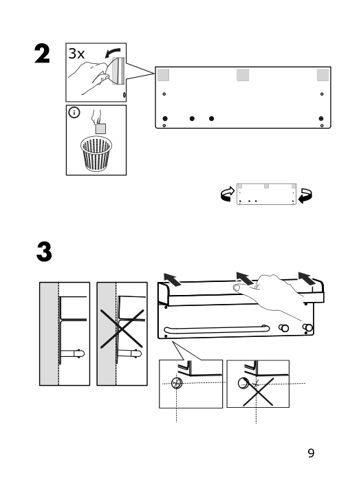 Assembly instructions for IKEA Finningen shower shelf black | Page 9 - IKEA FINNINGEN shower shelf 904.982.60