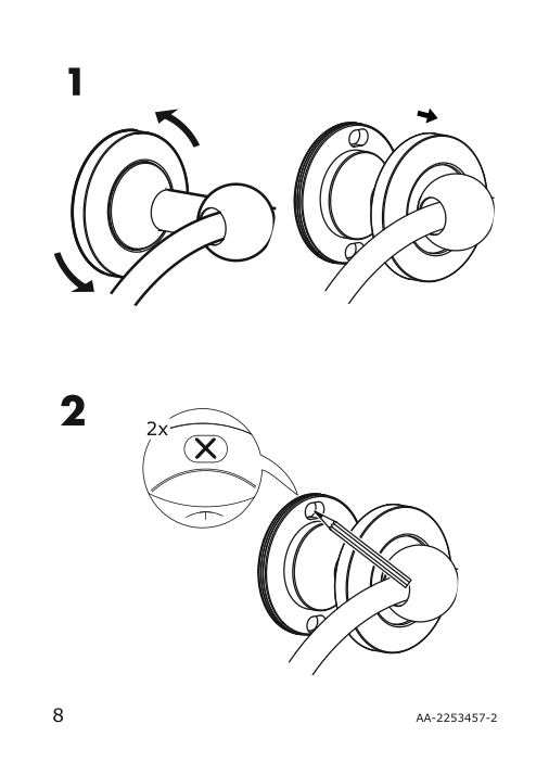 Assembly instructions for IKEA Finningen towel hanger black | Page 8 - IKEA FINNINGEN towel hanger 404.982.67