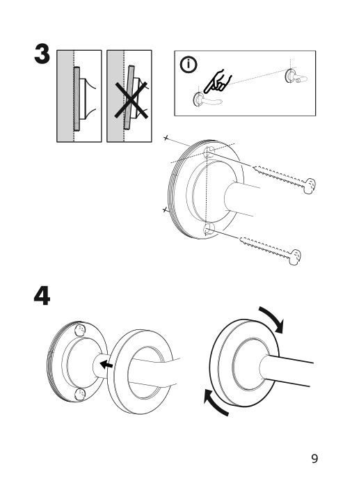 Assembly instructions for IKEA Finningen towel rail black | Page 9 - IKEA FINNINGEN towel rail 204.982.68