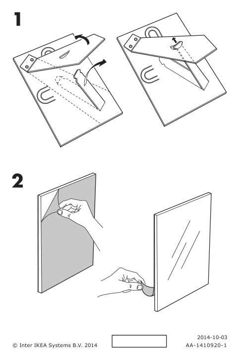 Assembly instructions for IKEA Fiskbo frame light blue | Page 1 - IKEA FISKBO frame 104.647.11