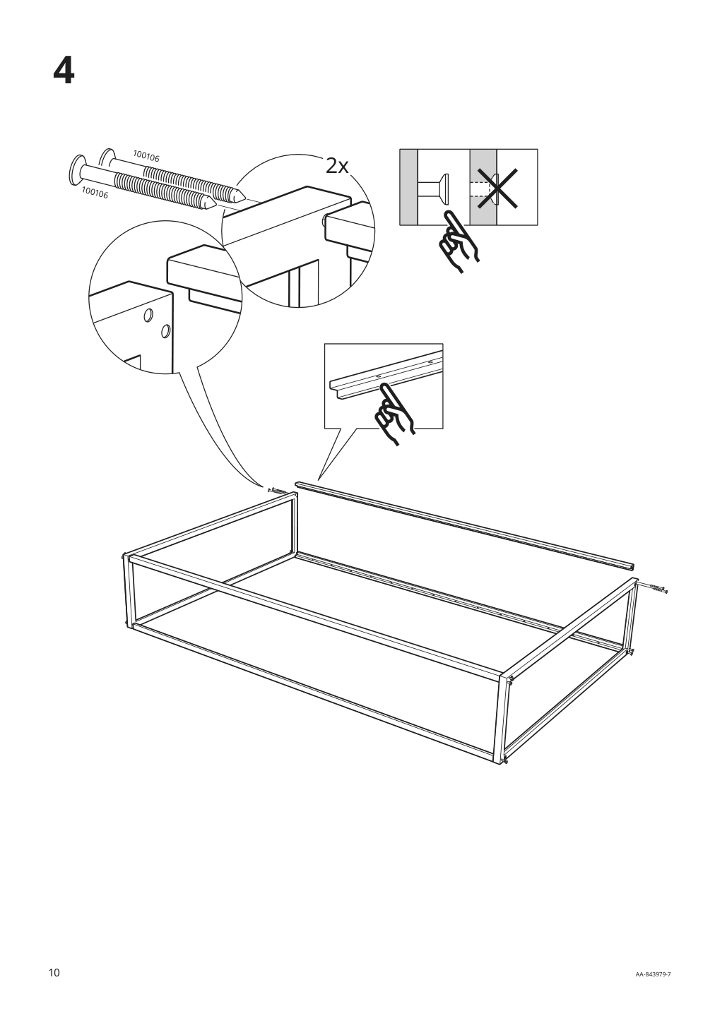 Assembly instructions for IKEA Fjaelkinge shelf unit white | Page 10 - IKEA FJÄLKINGE shelf unit with drawers 199.318.65