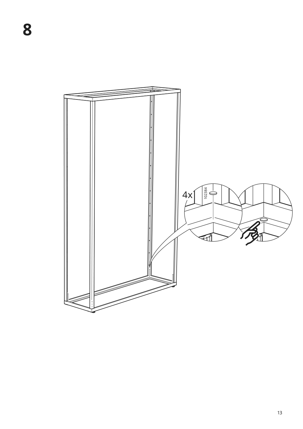 Assembly instructions for IKEA Fjaelkinge shelf unit white | Page 13 - IKEA FJÄLKINGE shelf unit 602.216.83