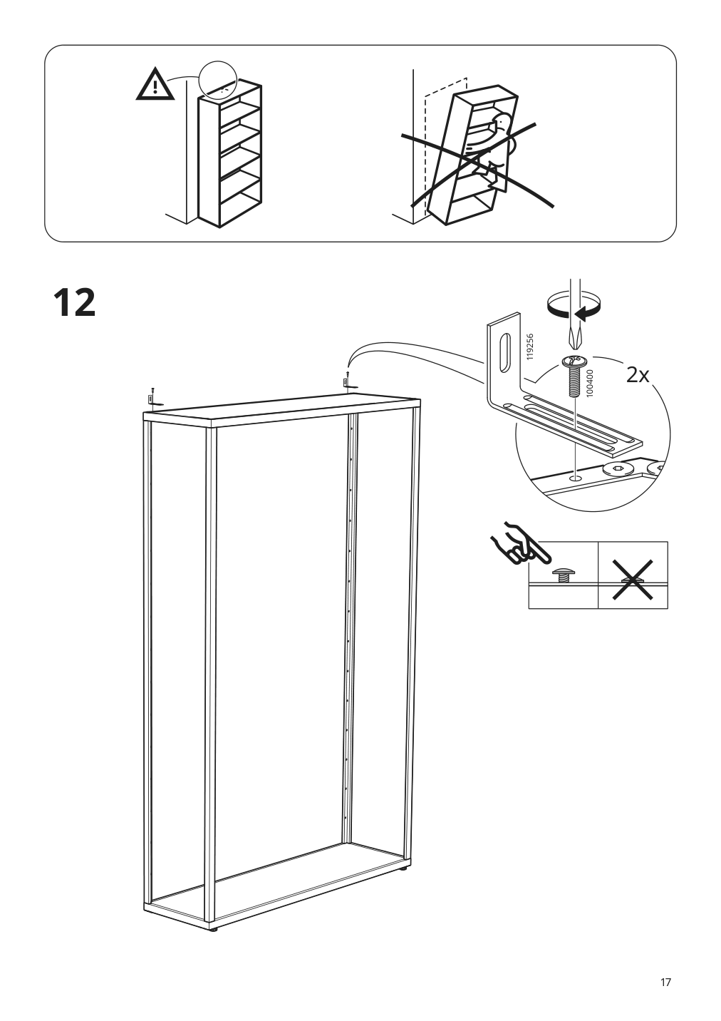 Assembly instructions for IKEA Fjaelkinge shelf unit white | Page 17 - IKEA FJÄLKINGE shelf unit 602.216.83