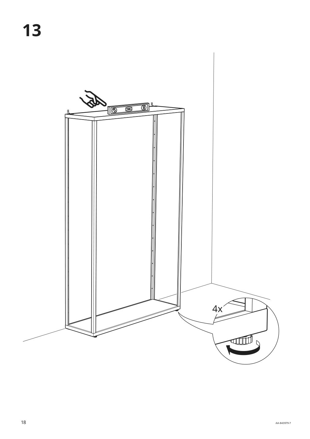 Assembly instructions for IKEA Fjaelkinge shelf unit white | Page 18 - IKEA FJÄLKINGE shelf unit with drawers 199.318.65