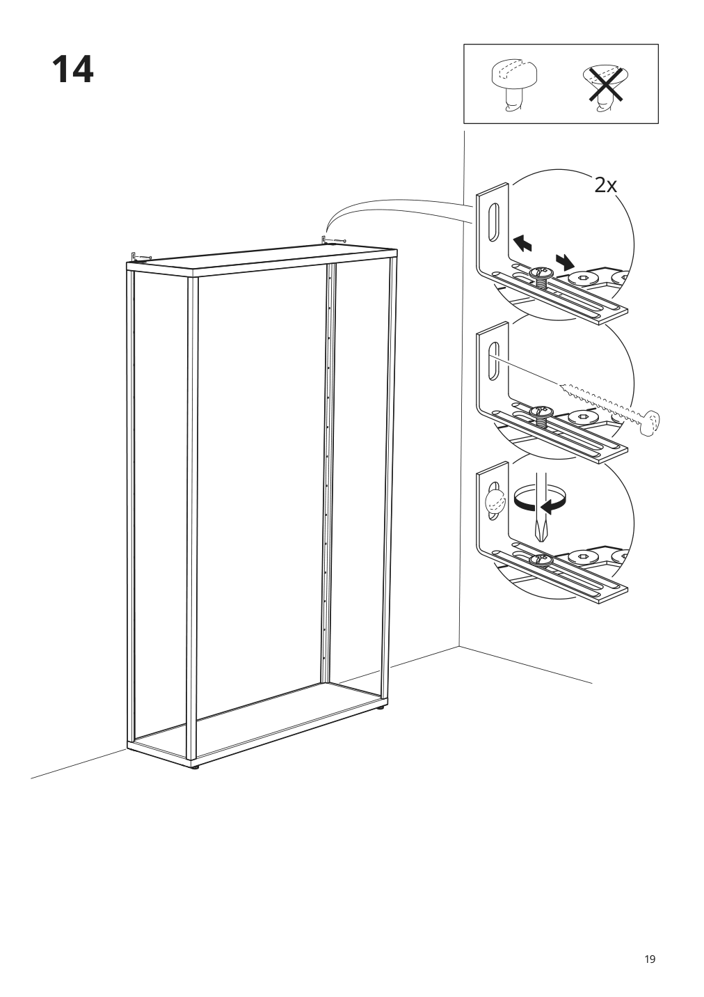 Assembly instructions for IKEA Fjaelkinge shelf unit white | Page 19 - IKEA FJÄLKINGE shelf unit with drawers 690.093.95