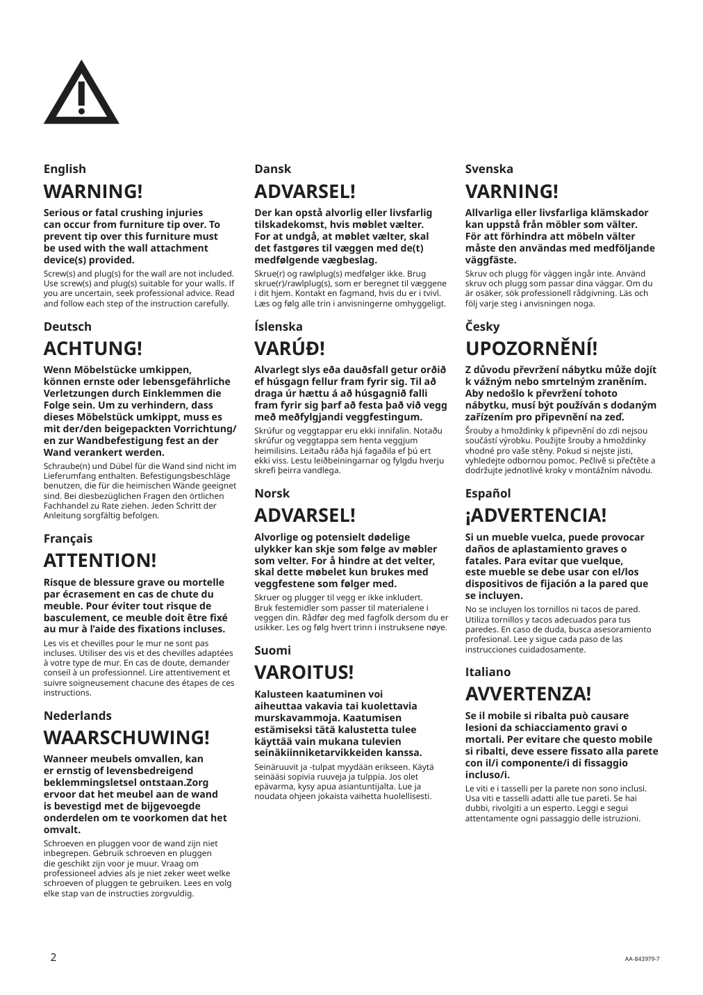 Assembly instructions for IKEA Fjaelkinge shelf unit white | Page 2 - IKEA FJÄLKINGE shelf unit with drawers 999.325.40