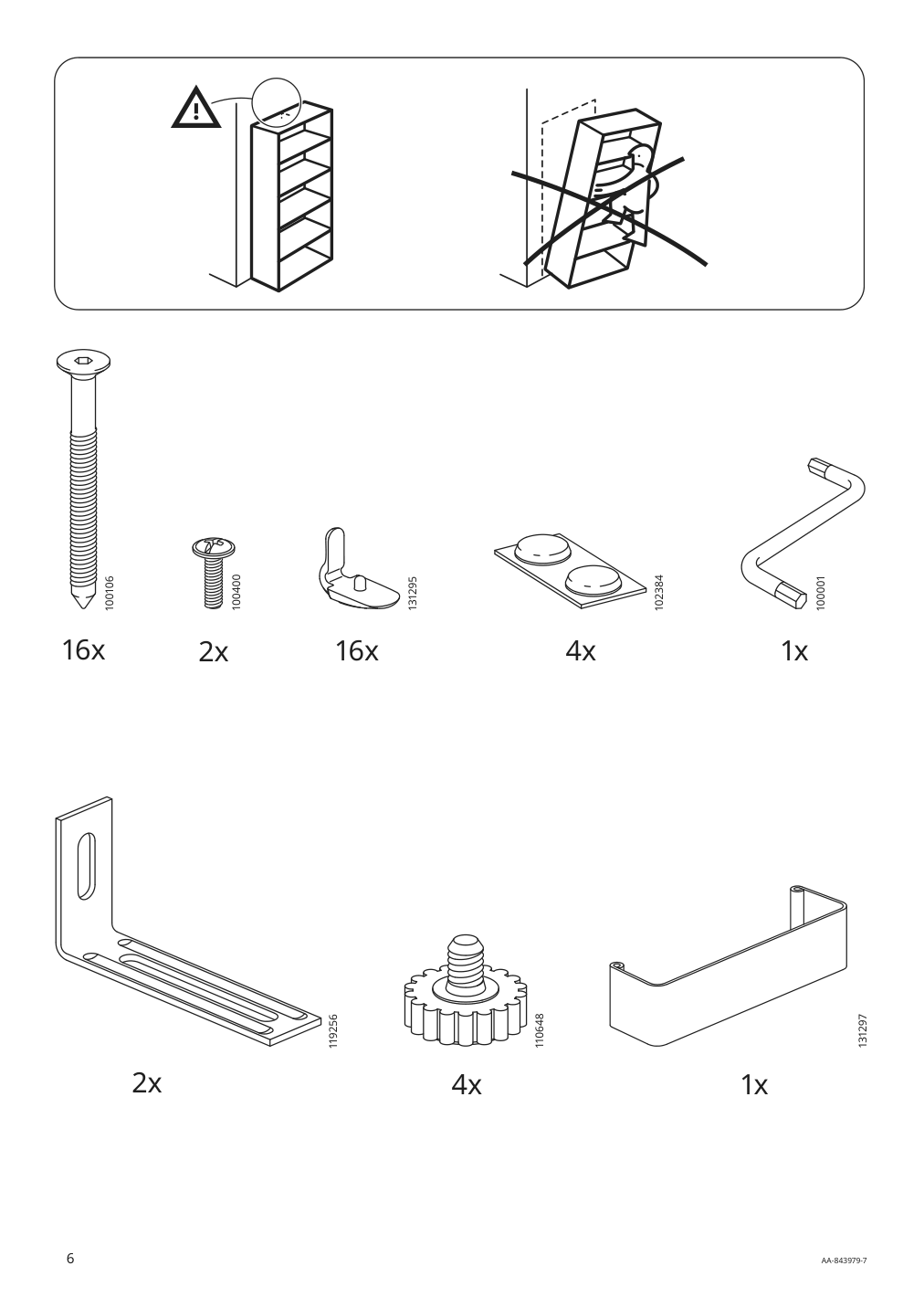 Assembly instructions for IKEA Fjaelkinge shelf unit white | Page 6 - IKEA FJÄLKINGE shelf unit with drawers 690.093.95