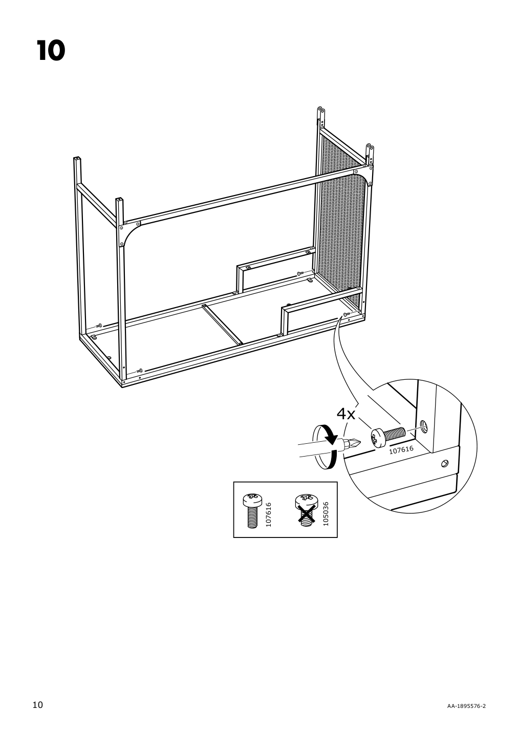 Assembly instructions for IKEA Fjaellbo laptop table black | Page 10 - IKEA FJÄLLBO/KULLABERG / GULLHULT desk and storage combination 294.365.77