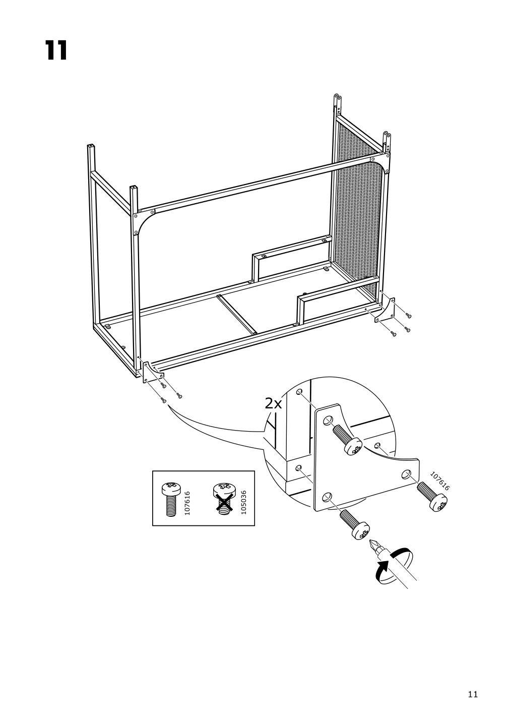 Assembly instructions for IKEA Fjaellbo laptop table black | Page 11 - IKEA FJÄLLBO/KULLABERG / GULLHULT desk and storage combination 294.365.77