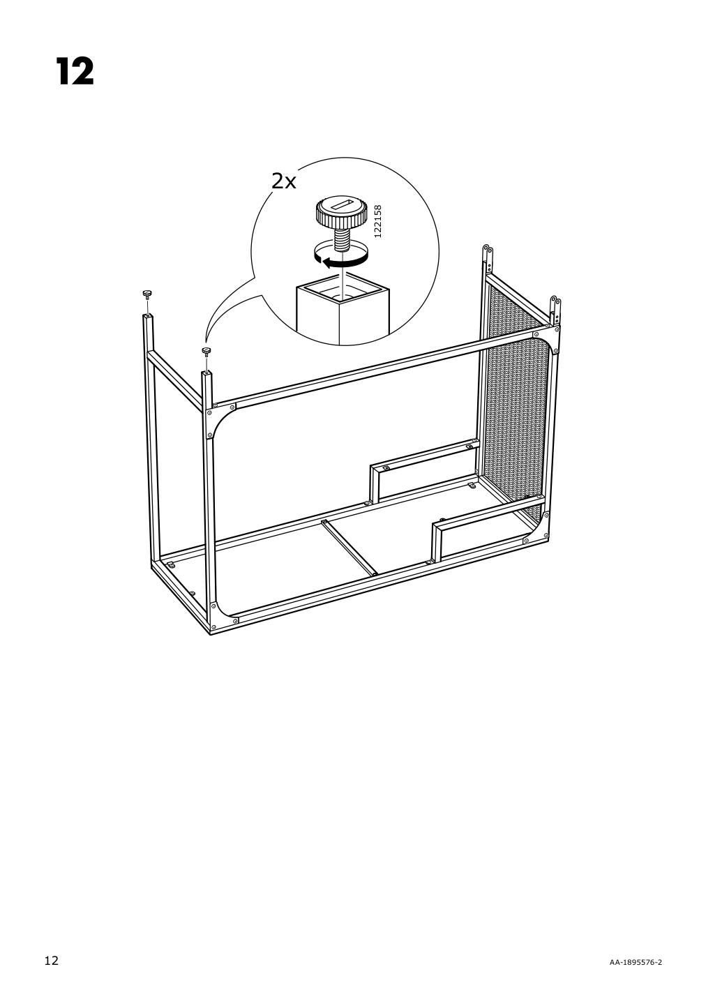 Assembly instructions for IKEA Fjaellbo laptop table black | Page 12 - IKEA FJÄLLBO/KULLABERG / GULLHULT desk and storage combination 294.365.77