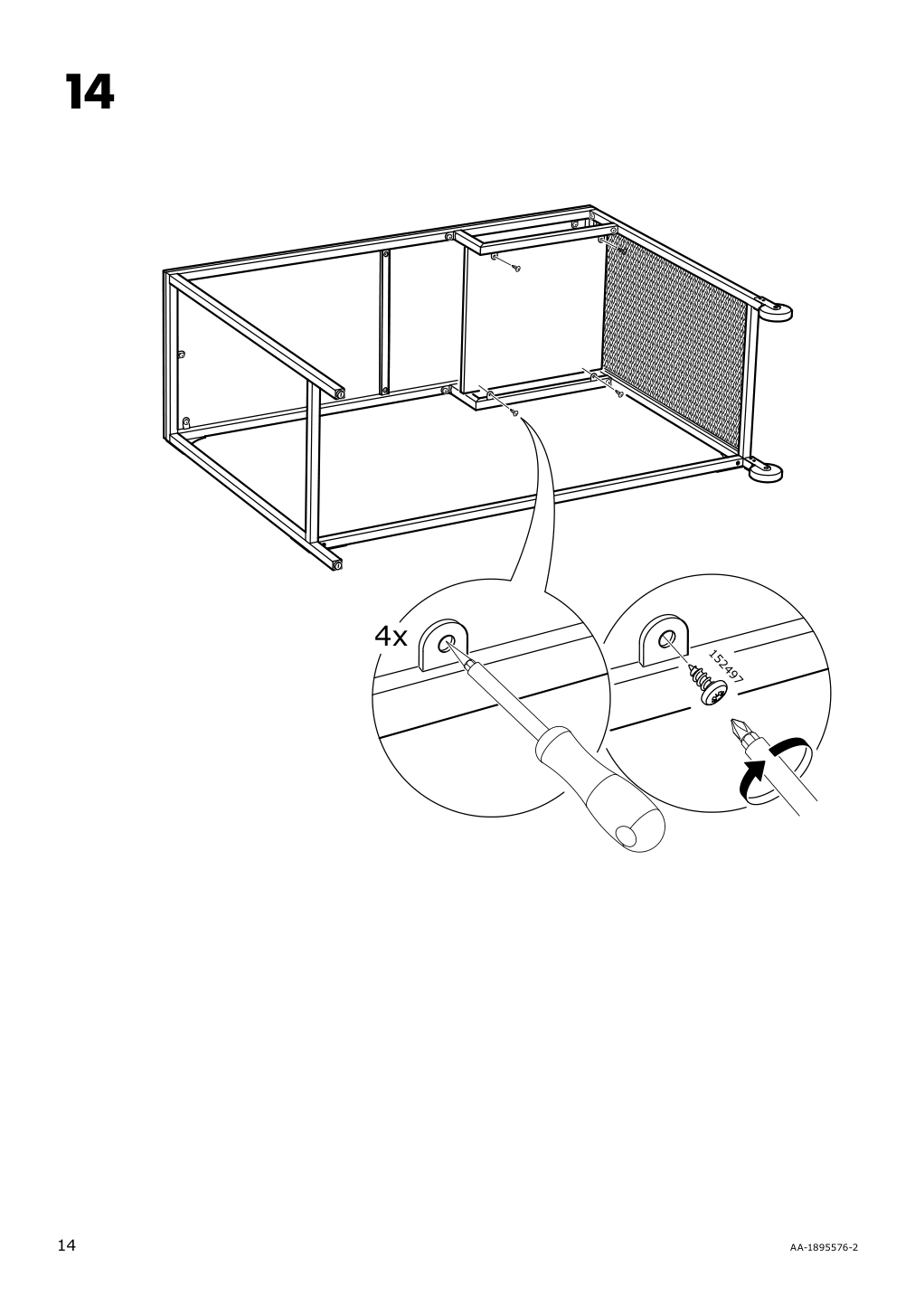 Assembly instructions for IKEA Fjaellbo laptop table black | Page 14 - IKEA FJÄLLBO/KULLABERG / GULLHULT desk and storage combination 294.365.77