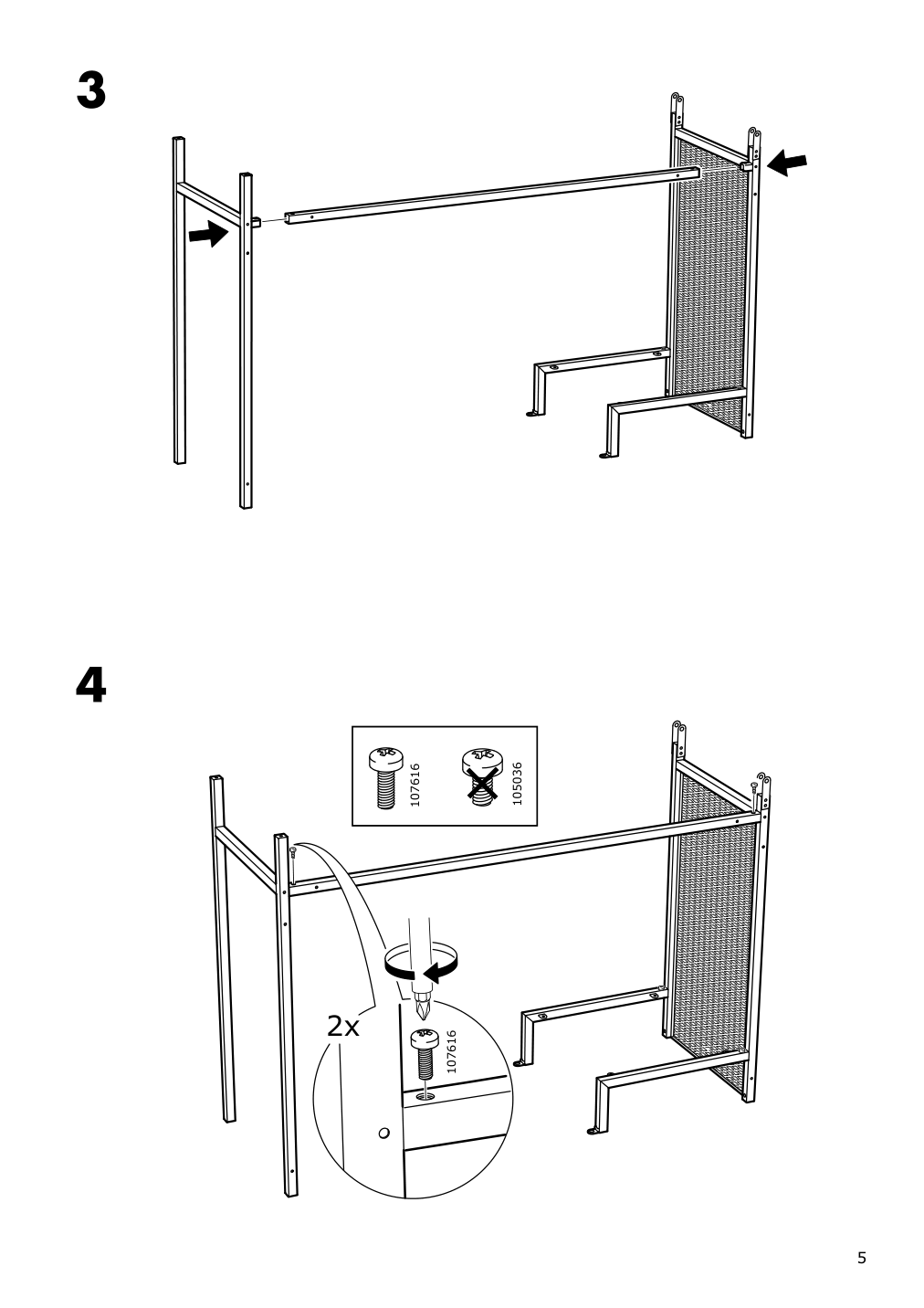 Assembly instructions for IKEA Fjaellbo laptop table black | Page 5 - IKEA FJÄLLBO/KULLABERG / GULLHULT desk and storage combination 294.365.77