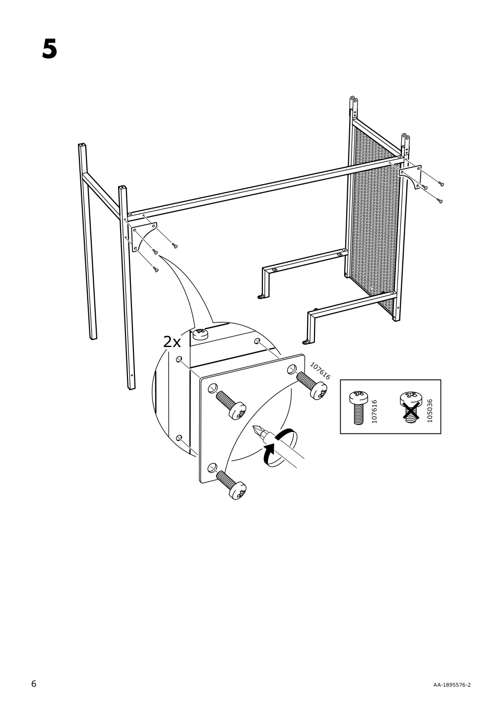 Assembly instructions for IKEA Fjaellbo laptop table black | Page 6 - IKEA FJÄLLBO/KULLABERG / GULLHULT desk and storage combination 294.365.77