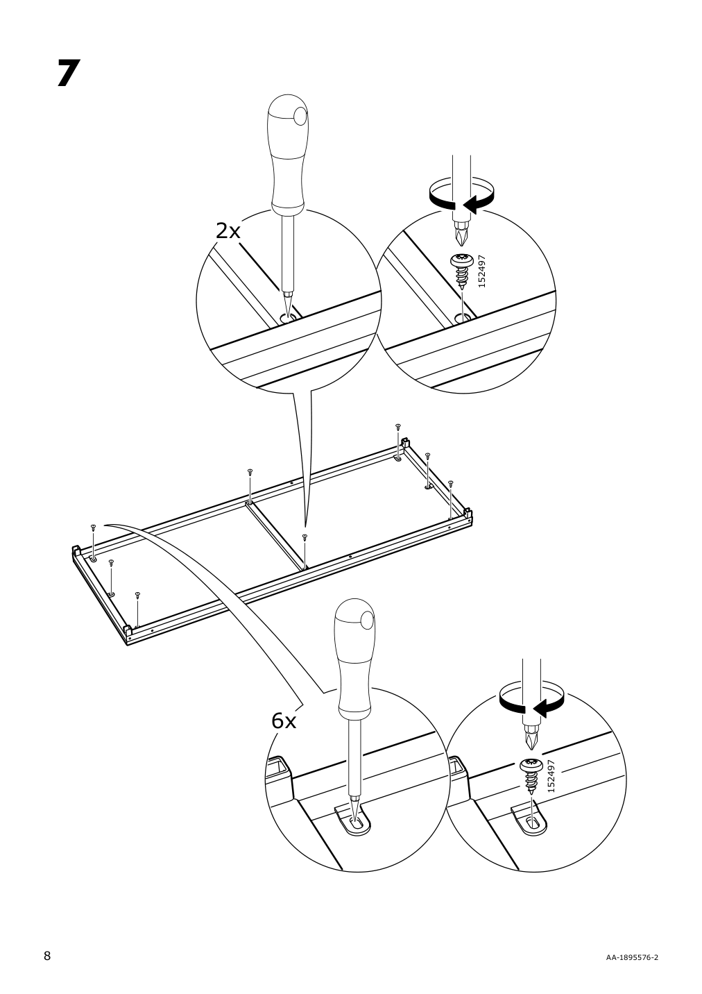 Assembly instructions for IKEA Fjaellbo laptop table black | Page 8 - IKEA FJÄLLBO/KULLABERG / GULLHULT desk and storage combination 294.365.77