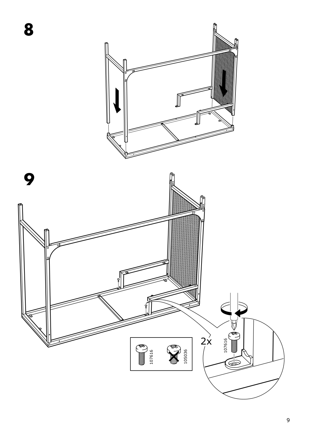 Assembly instructions for IKEA Fjaellbo laptop table black | Page 9 - IKEA FJÄLLBO/KULLABERG / GULLHULT desk and storage combination 294.365.77