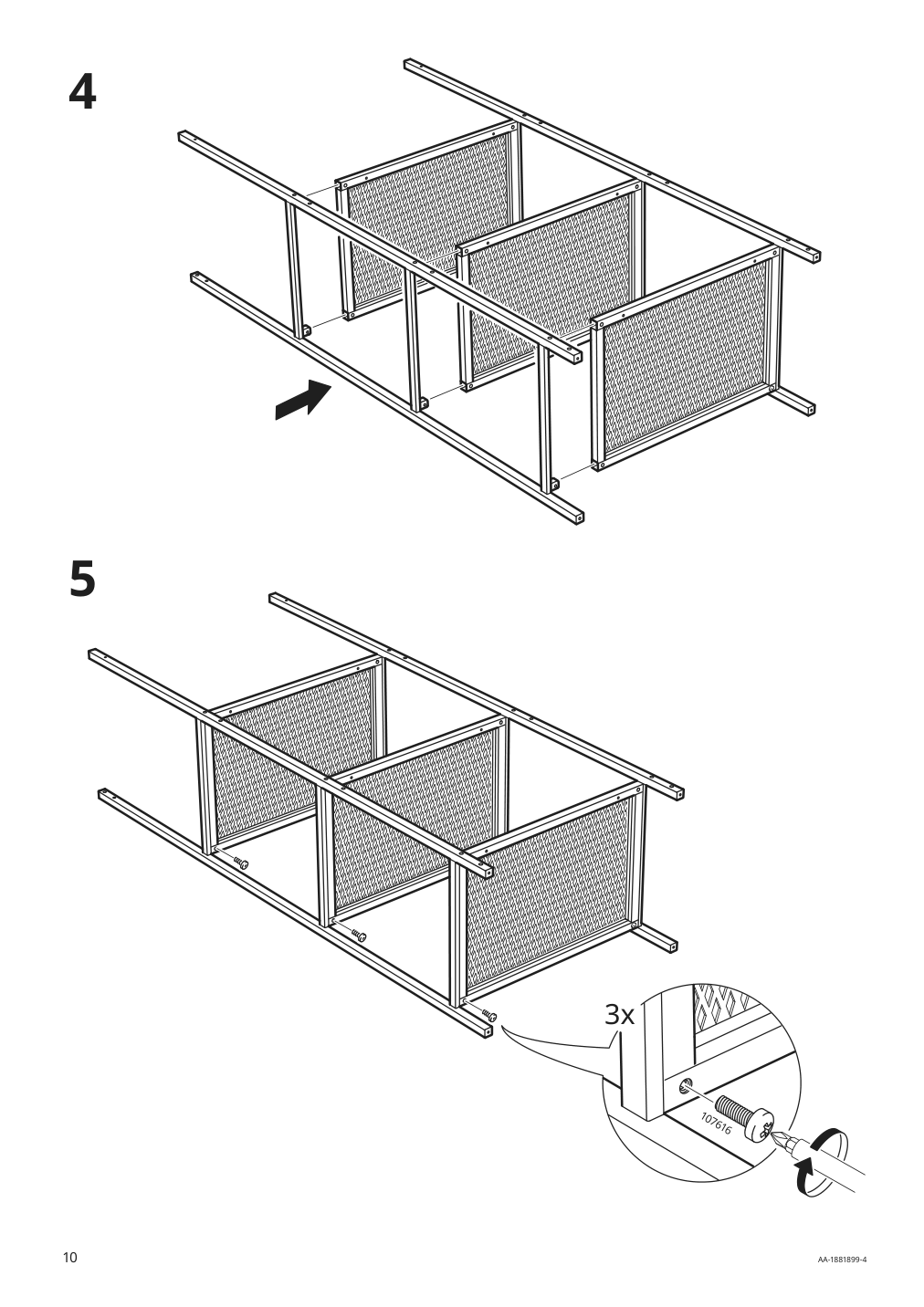 Assembly instructions for IKEA Fjaellbo shelf unit black | Page 10 - IKEA FJÄLLBO/KULLABERG / GULLHULT desk and storage combination 394.365.72