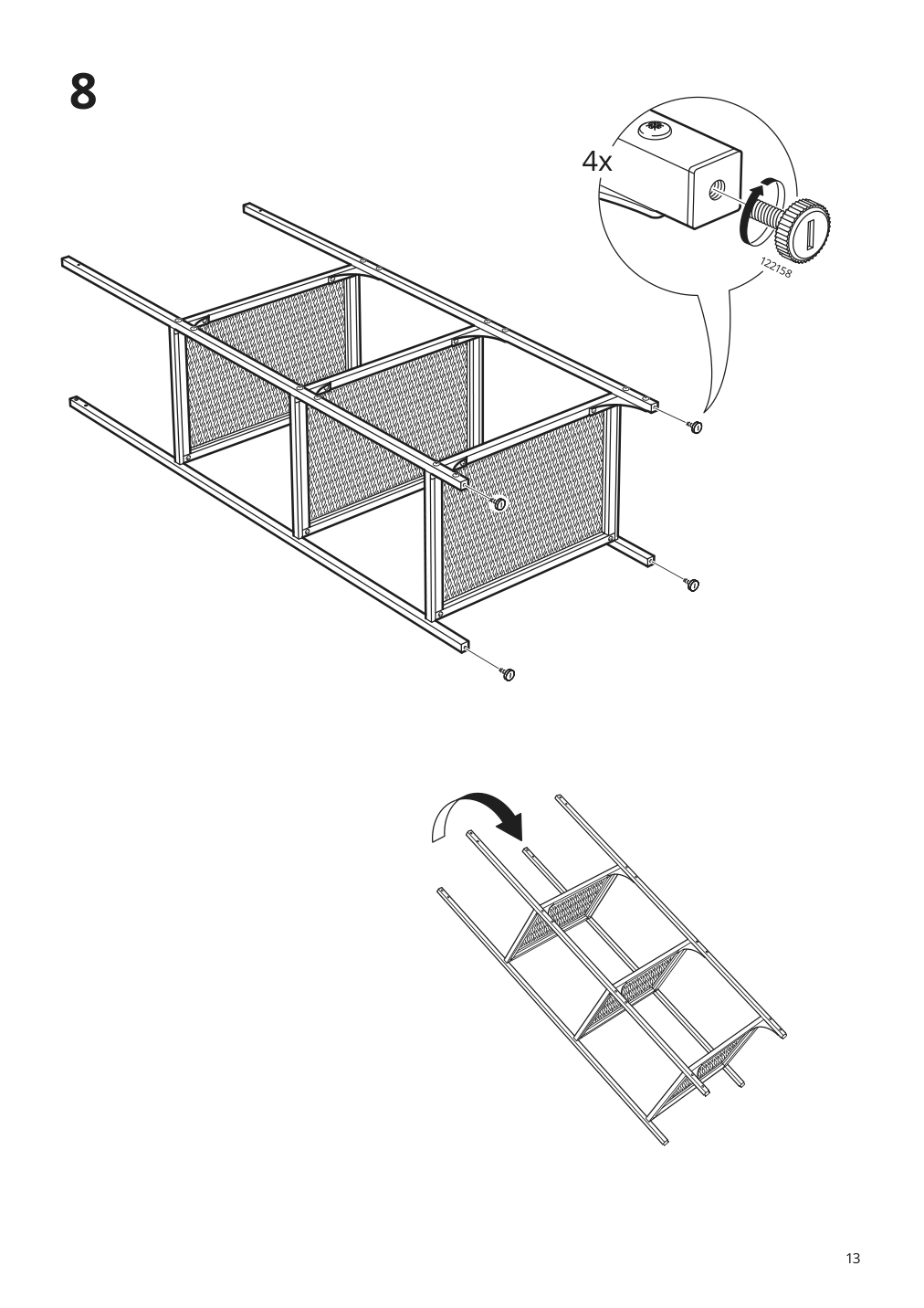 Assembly instructions for IKEA Fjaellbo shelf unit black | Page 13 - IKEA FJÄLLBO/KULLABERG / GULLHULT desk and storage combination 394.365.72