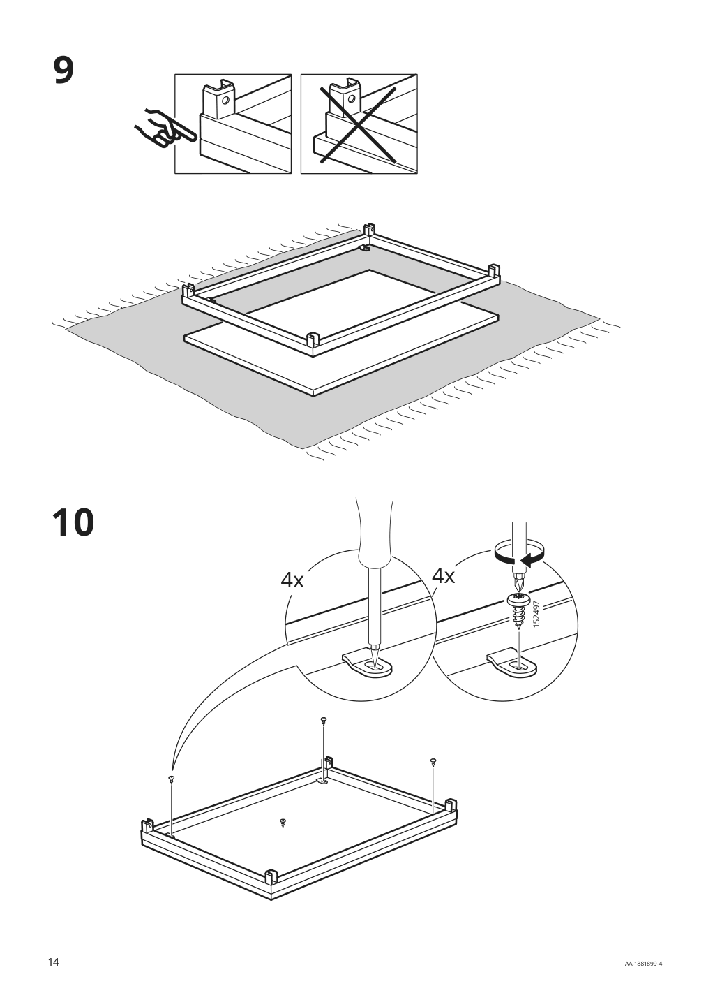 Assembly instructions for IKEA Fjaellbo shelf unit black | Page 14 - IKEA FJÄLLBO/KULLABERG / GULLHULT desk and storage combination 394.365.72