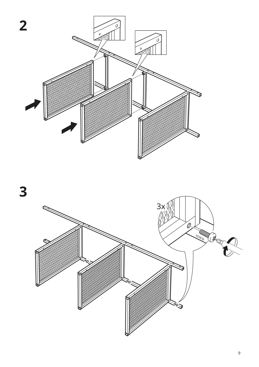 Assembly instructions for IKEA Fjaellbo shelf unit black | Page 9 - IKEA FJÄLLBO/KULLABERG / GULLHULT desk and storage combination 394.365.72