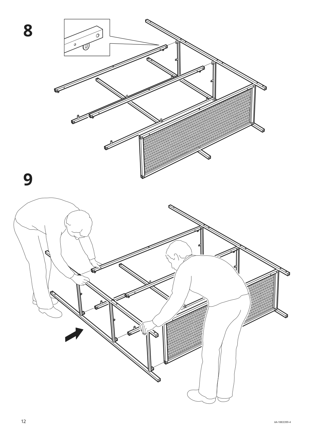 Assembly instructions for IKEA Fjaellbo shelf unit black | Page 12 - IKEA FJÄLLBO/KULLABERG / GULLHULT desk and storage combination 394.365.72