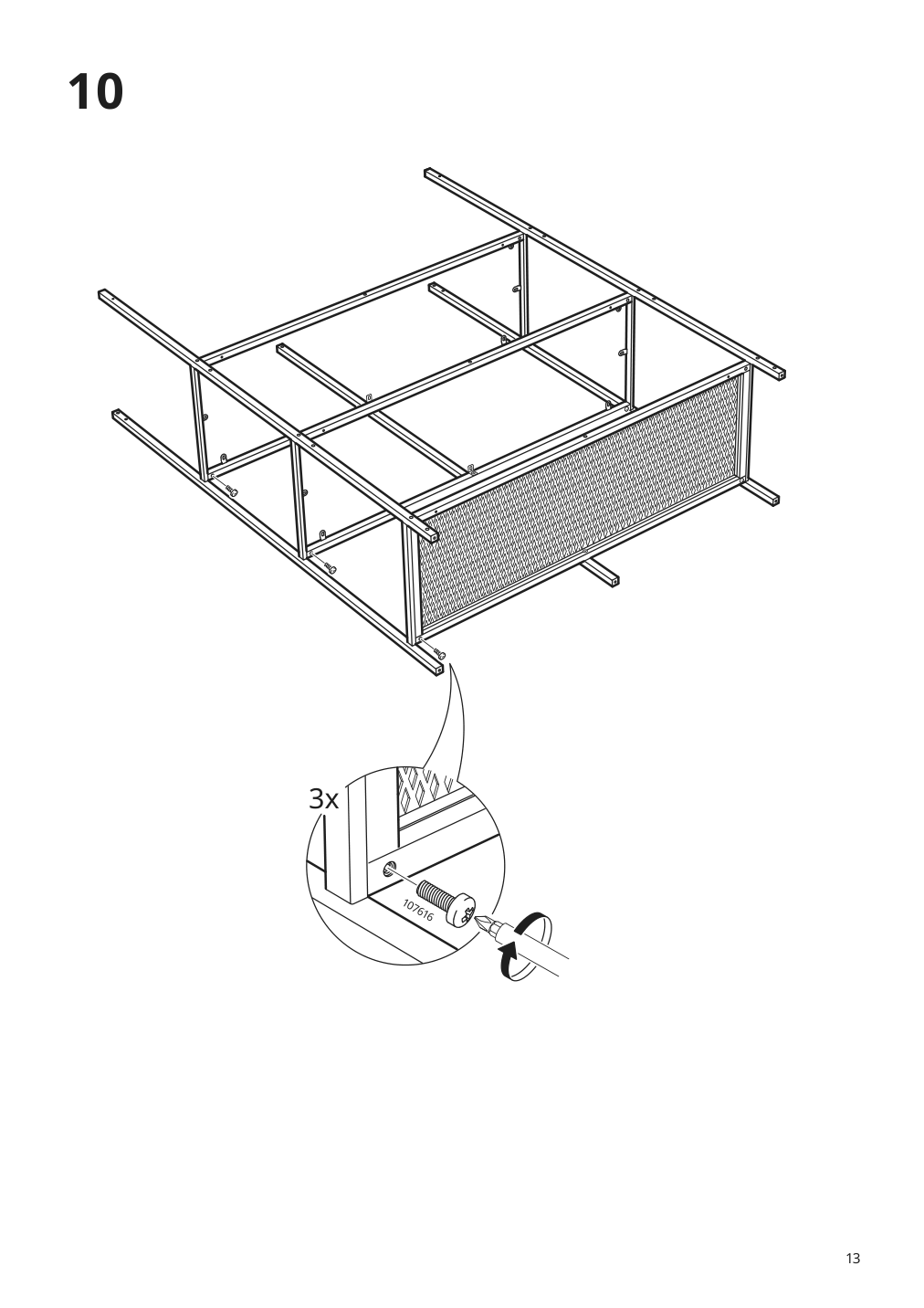 Assembly instructions for IKEA Fjaellbo shelf unit black | Page 13 - IKEA FJÄLLBO/KULLABERG / GULLHULT desk and storage combination 394.365.72