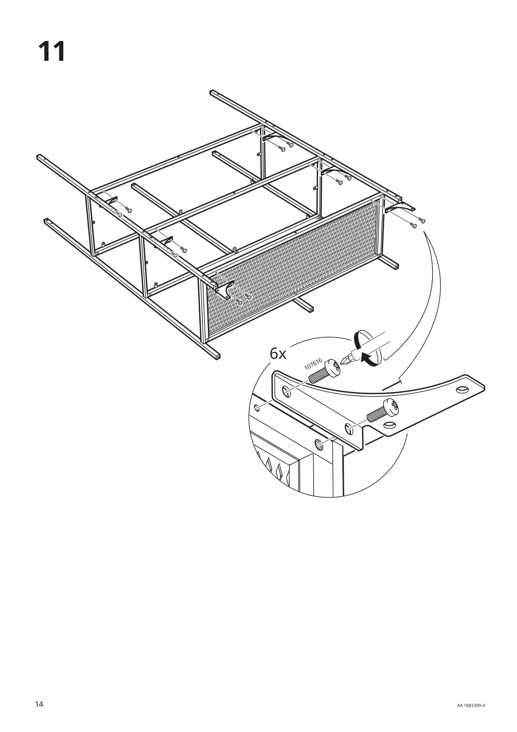 Assembly instructions for IKEA Fjaellbo shelf unit black | Page 14 - IKEA FJÄLLBO/KULLABERG / GULLHULT desk and storage combination 394.365.72