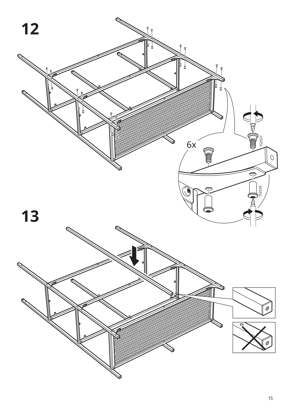 Assembly instructions for IKEA Fjaellbo shelf unit black | Page 15 - IKEA FJÄLLBO/KULLABERG / GULLHULT desk and storage combination 394.365.72