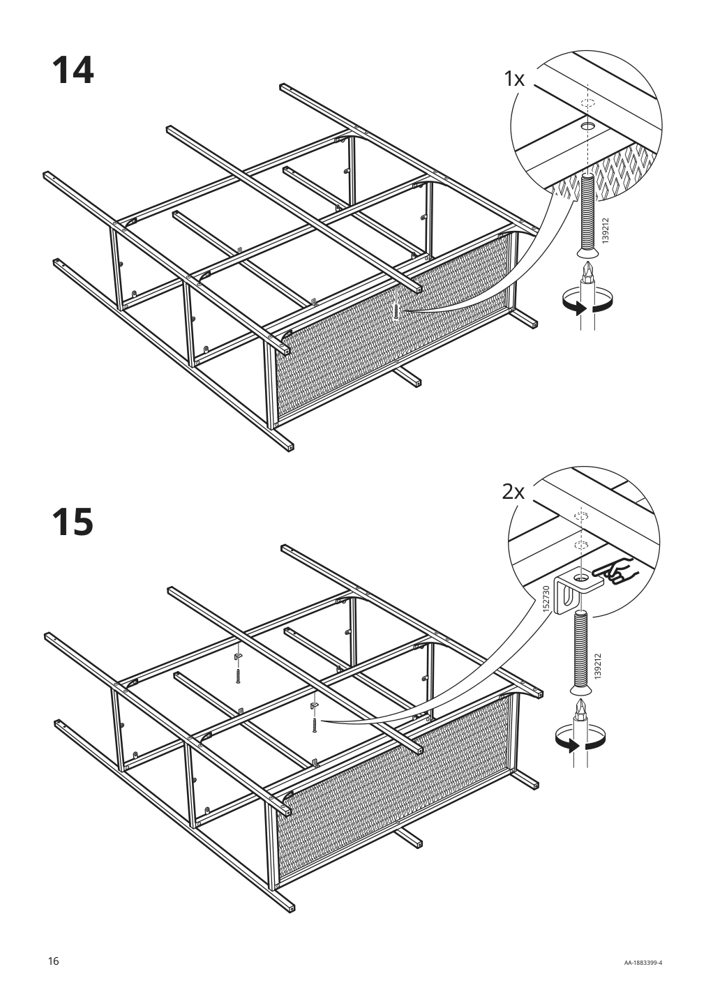 Assembly instructions for IKEA Fjaellbo shelf unit black | Page 16 - IKEA FJÄLLBO/KULLABERG / GULLHULT desk and storage combination 394.365.72