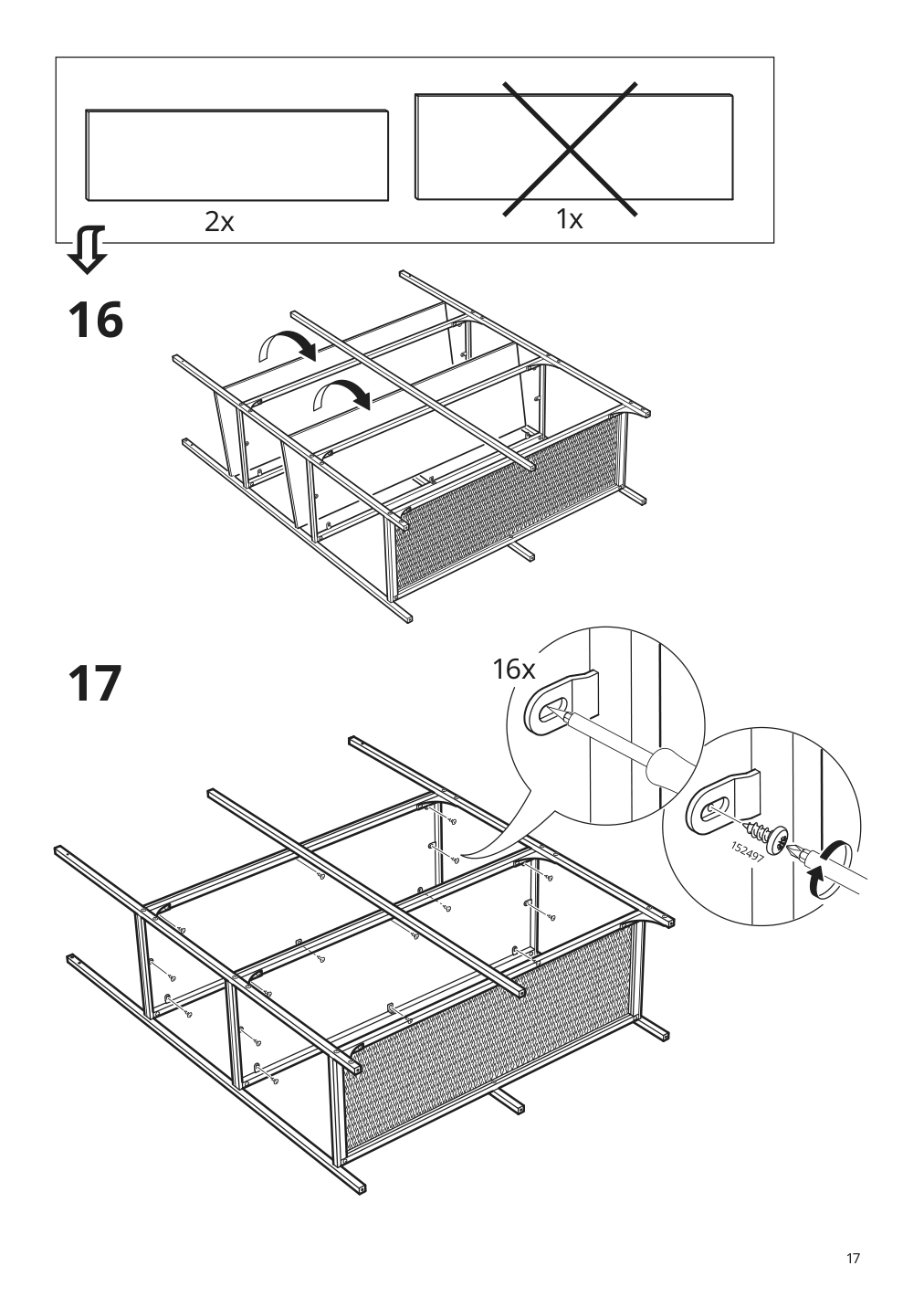 Assembly instructions for IKEA Fjaellbo shelf unit black | Page 17 - IKEA FJÄLLBO/KULLABERG / GULLHULT desk and storage combination 394.365.72