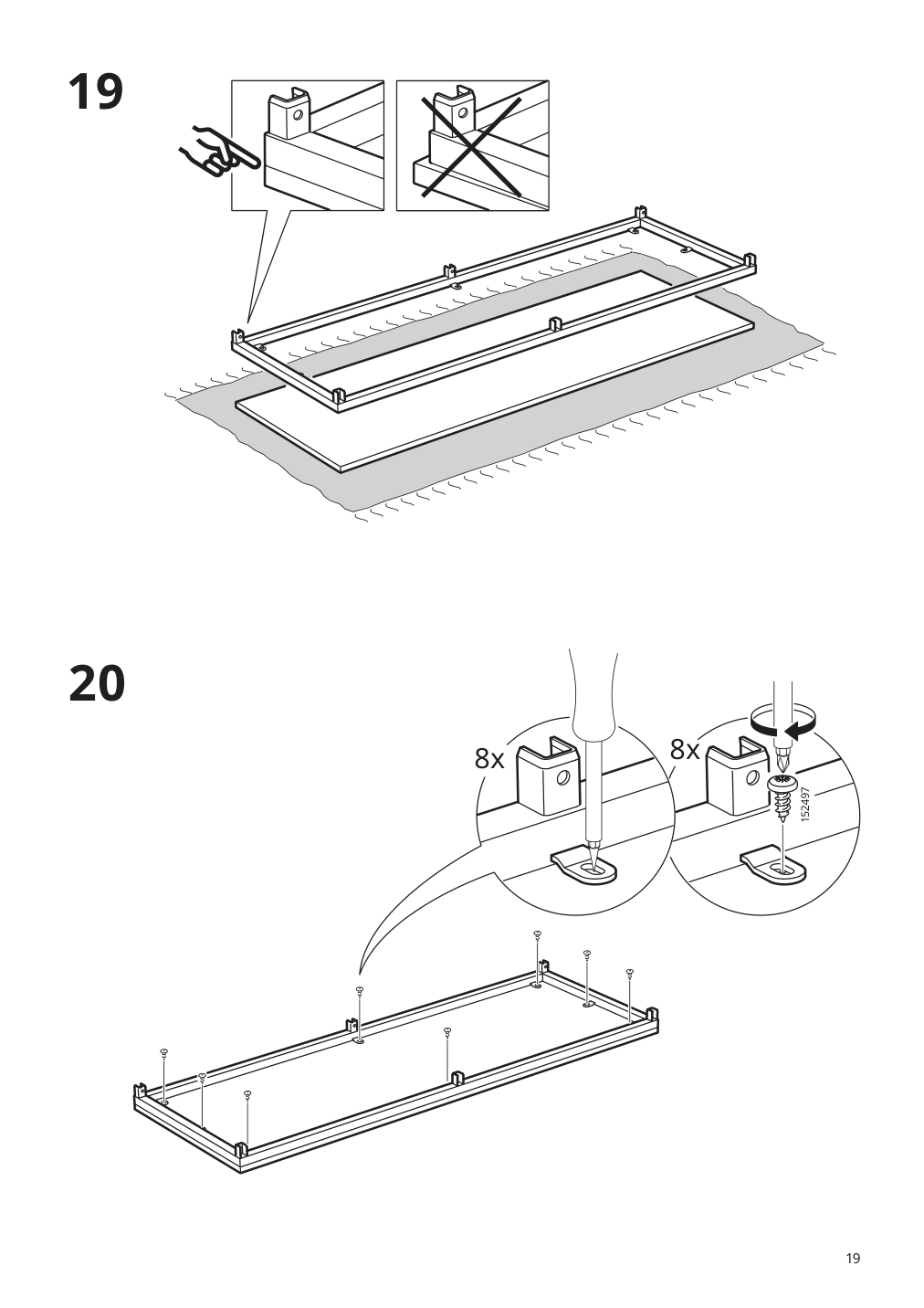 Assembly instructions for IKEA Fjaellbo shelf unit black | Page 19 - IKEA FJÄLLBO/KULLABERG / GULLHULT desk and storage combination 394.365.72