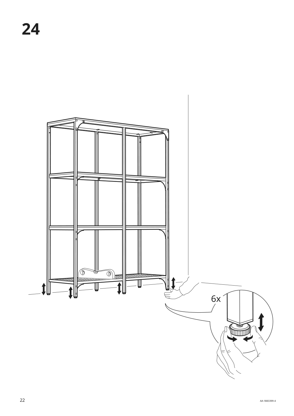 Assembly instructions for IKEA Fjaellbo shelf unit black | Page 22 - IKEA FJÄLLBO/KULLABERG / GULLHULT desk and storage combination 394.365.72