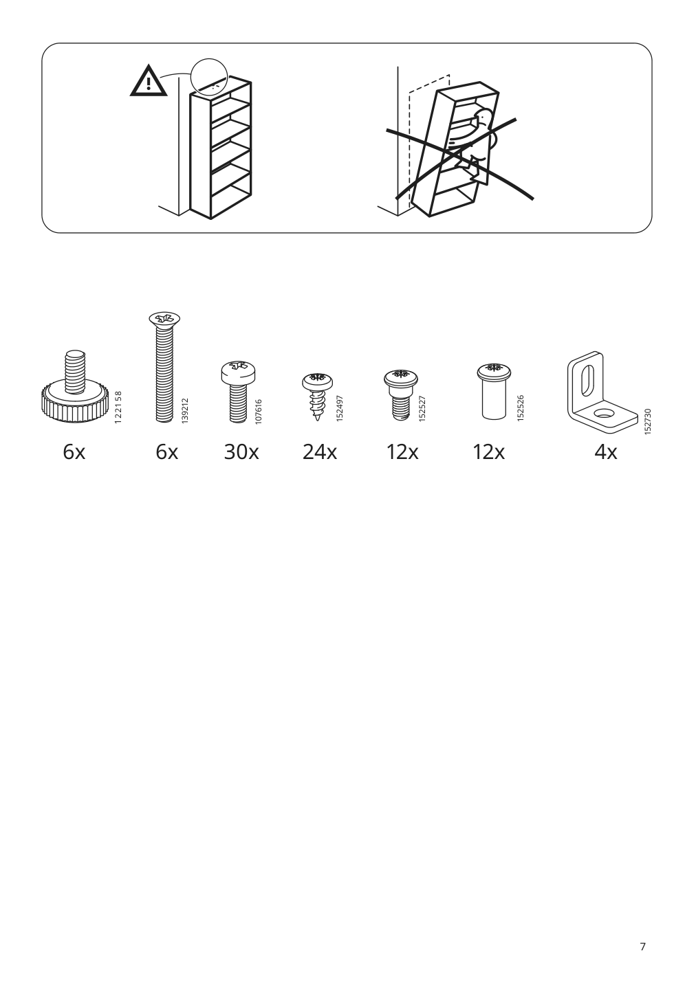 Assembly instructions for IKEA Fjaellbo shelf unit black | Page 7 - IKEA FJÄLLBO/KULLABERG / GULLHULT desk and storage combination 394.365.72