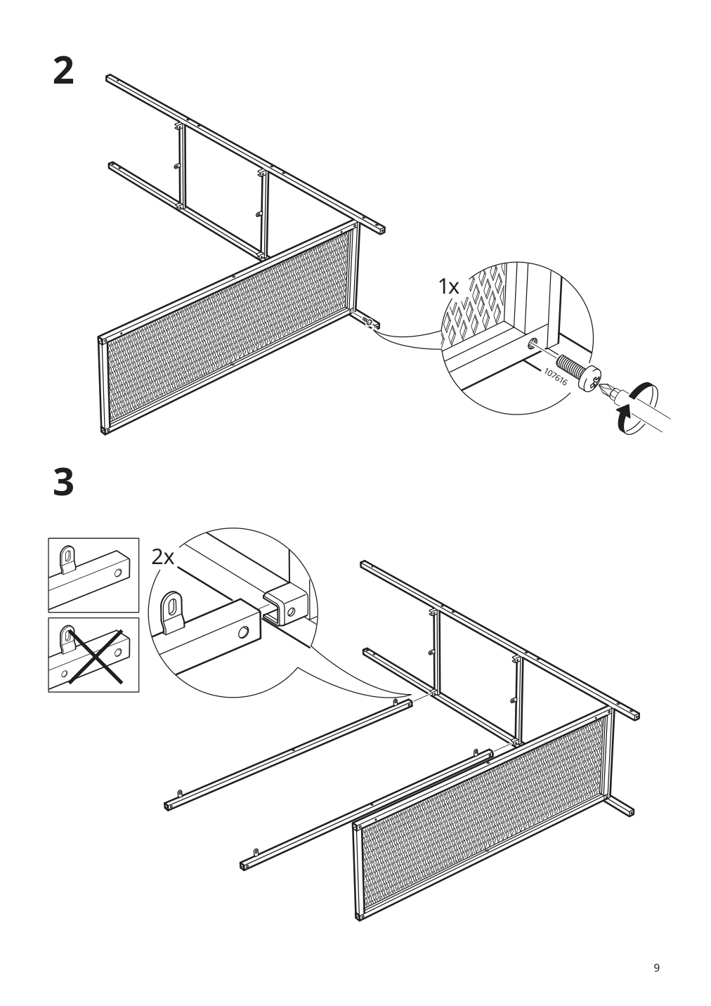 Assembly instructions for IKEA Fjaellbo shelf unit black | Page 9 - IKEA FJÄLLBO/KULLABERG / GULLHULT desk and storage combination 394.365.72