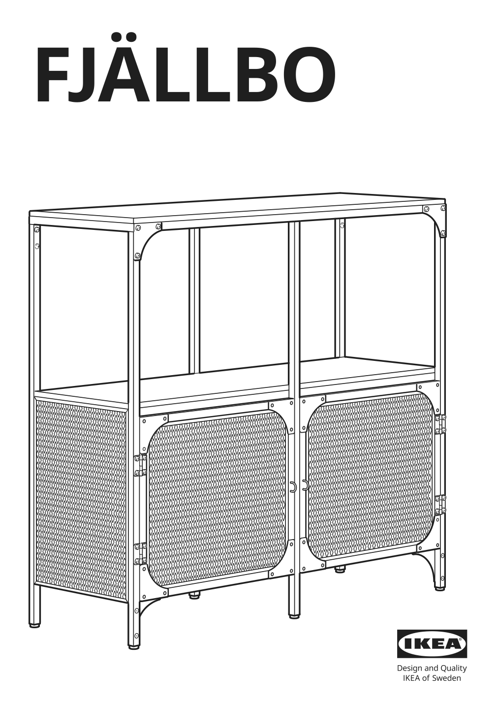 Assembly instructions for IKEA Fjaellbo shelf unit black | Page 1 - IKEA FJÄLLBO/KULLABERG / GULLHULT desk and storage combination 294.365.77