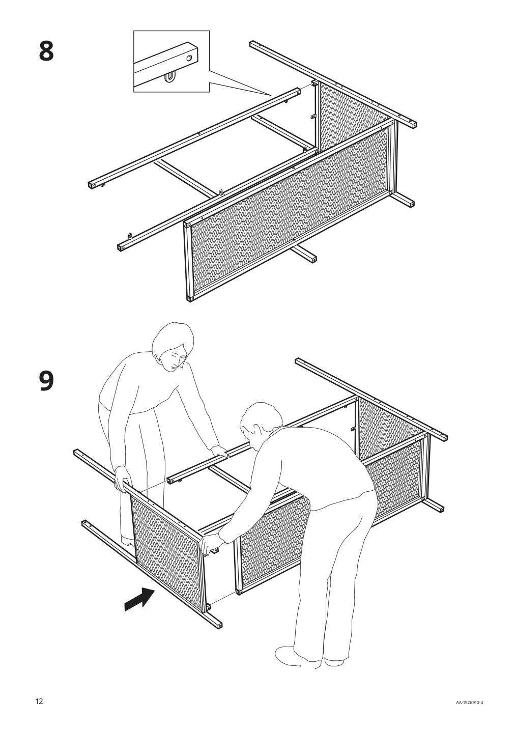 Assembly instructions for IKEA Fjaellbo shelf unit black | Page 12 - IKEA FJÄLLBO/KULLABERG / GULLHULT desk and storage combination 294.365.77