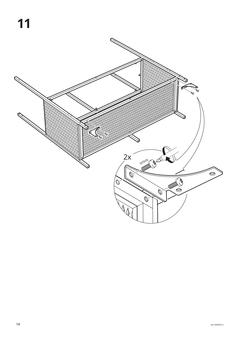 Assembly instructions for IKEA Fjaellbo shelf unit black | Page 14 - IKEA FJÄLLBO/KULLABERG / GULLHULT desk and storage combination 294.365.77