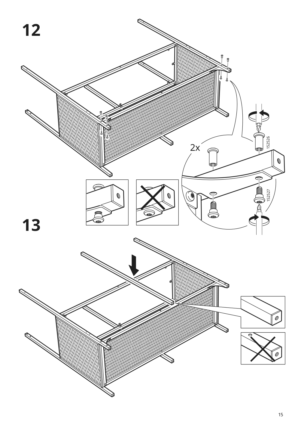 Assembly instructions for IKEA Fjaellbo shelf unit black | Page 15 - IKEA FJÄLLBO/KULLABERG / GULLHULT desk and storage combination 294.365.77