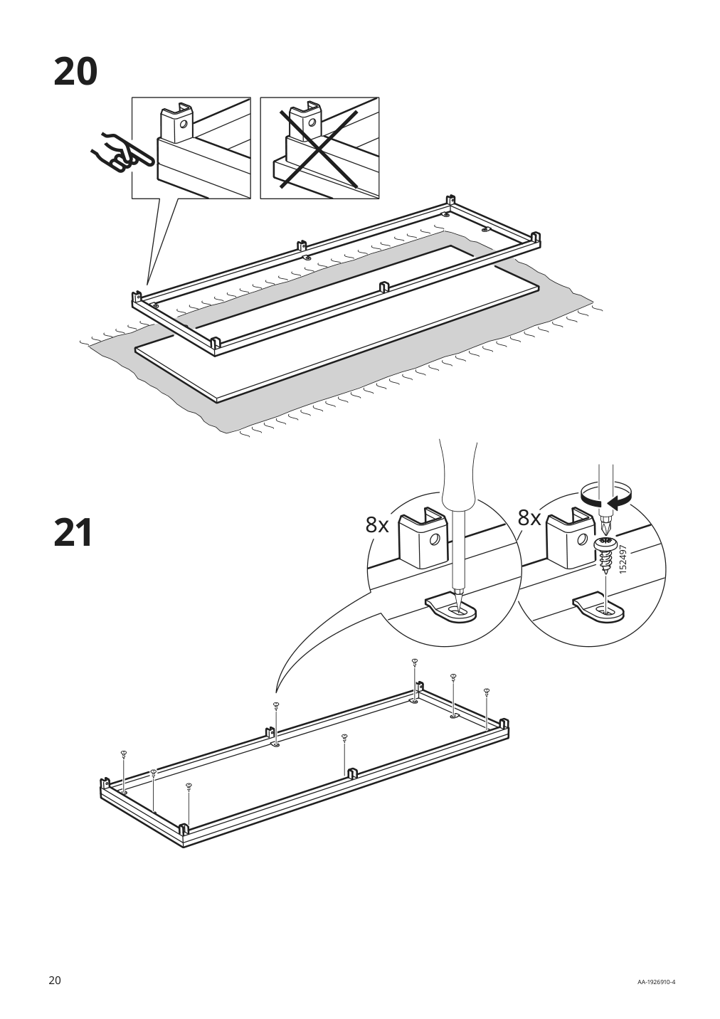 Assembly instructions for IKEA Fjaellbo shelf unit black | Page 20 - IKEA FJÄLLBO/KULLABERG / GULLHULT desk and storage combination 294.365.77