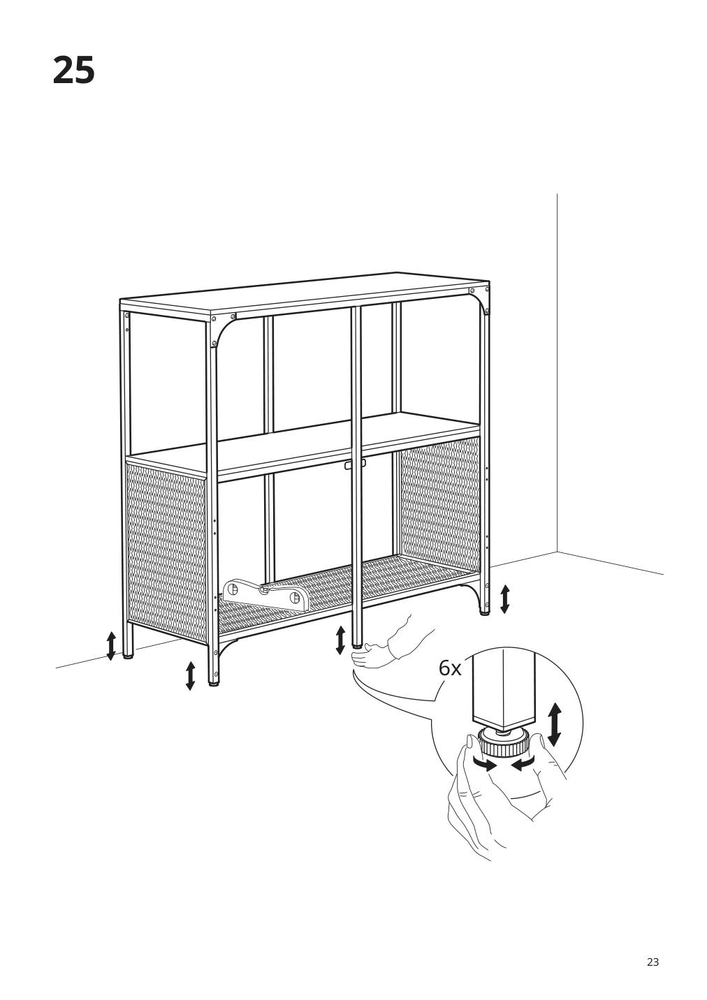 Assembly instructions for IKEA Fjaellbo shelf unit black | Page 23 - IKEA FJÄLLBO/KULLABERG / GULLHULT desk and storage combination 294.365.77