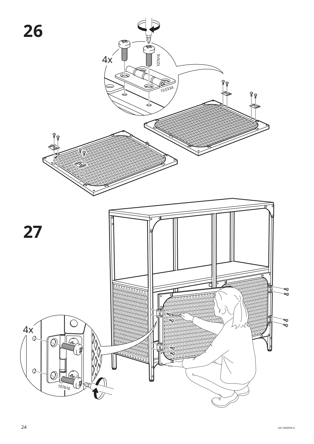 Assembly instructions for IKEA Fjaellbo shelf unit black | Page 24 - IKEA FJÄLLBO/KULLABERG / GULLHULT desk and storage combination 294.365.77