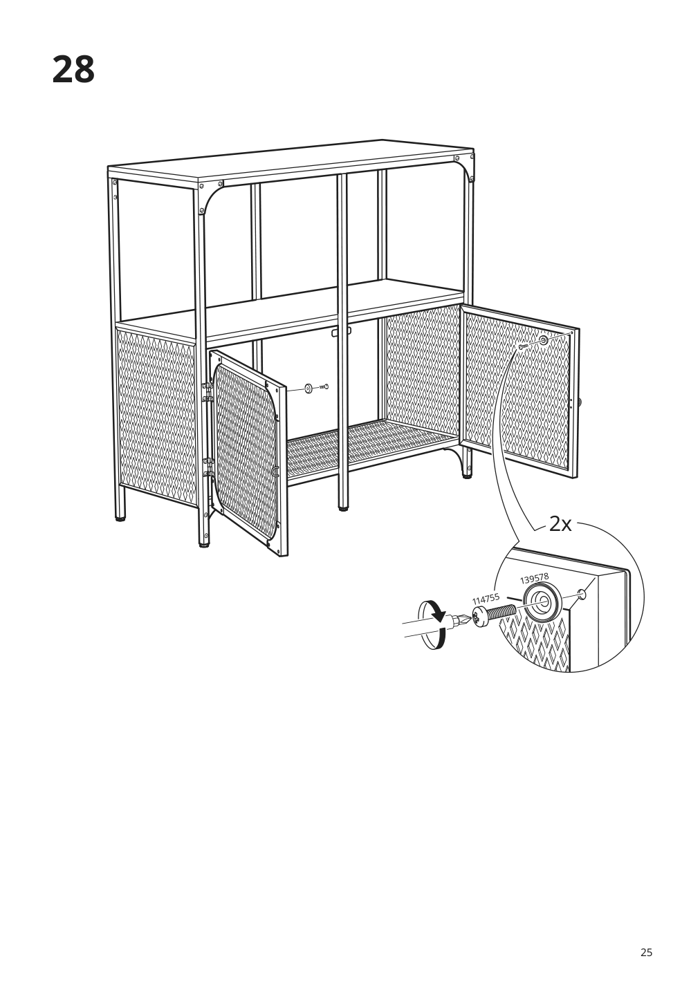 Assembly instructions for IKEA Fjaellbo shelf unit black | Page 25 - IKEA FJÄLLBO/KULLABERG / GULLHULT desk and storage combination 294.365.77