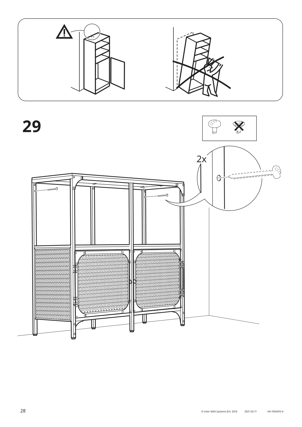 Assembly instructions for IKEA Fjaellbo shelf unit black | Page 28 - IKEA FJÄLLBO/KULLABERG / GULLHULT desk and storage combination 294.365.77