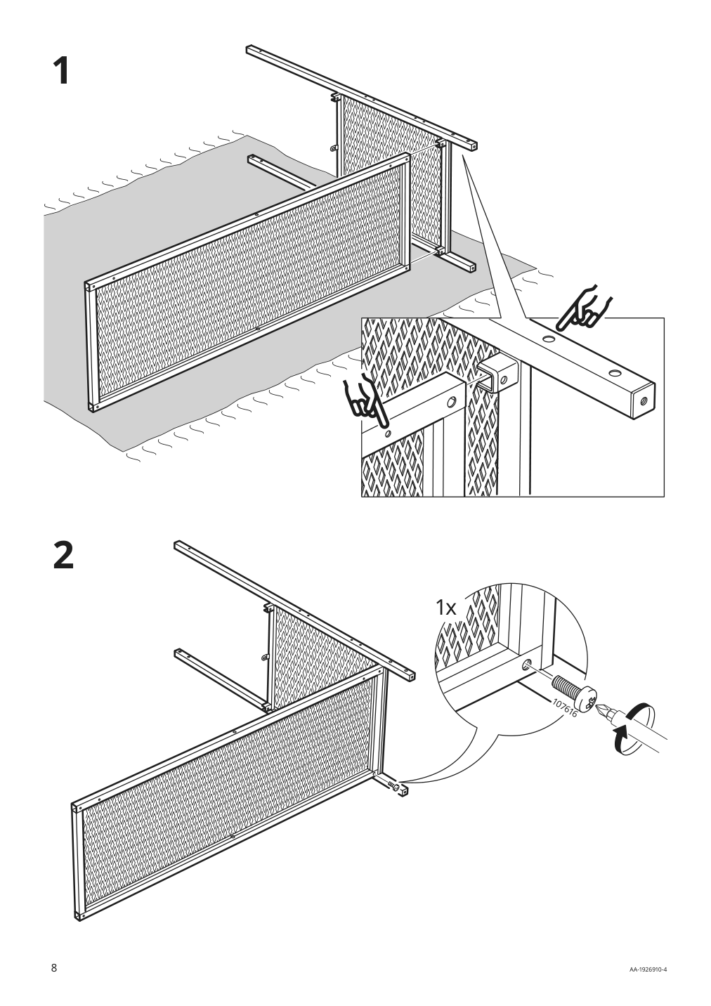 Assembly instructions for IKEA Fjaellbo shelf unit black | Page 8 - IKEA FJÄLLBO/KULLABERG / GULLHULT desk and storage combination 294.365.77