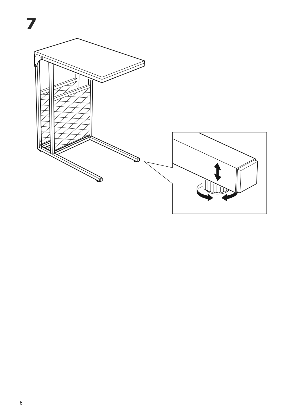 Assembly instructions for IKEA Fjaellbo side table with storage black | Page 6 - IKEA FJÄLLBO side table with storage 705.107.72