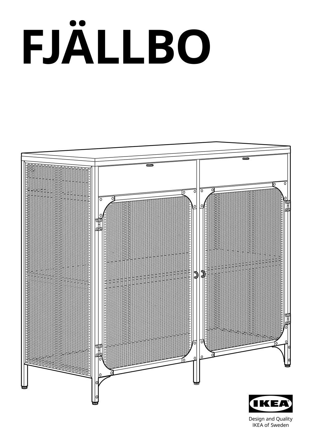 Assembly instructions for IKEA Fjaellbo sideboard black | Page 1 - IKEA FJÄLLBO sideboard 005.027.99