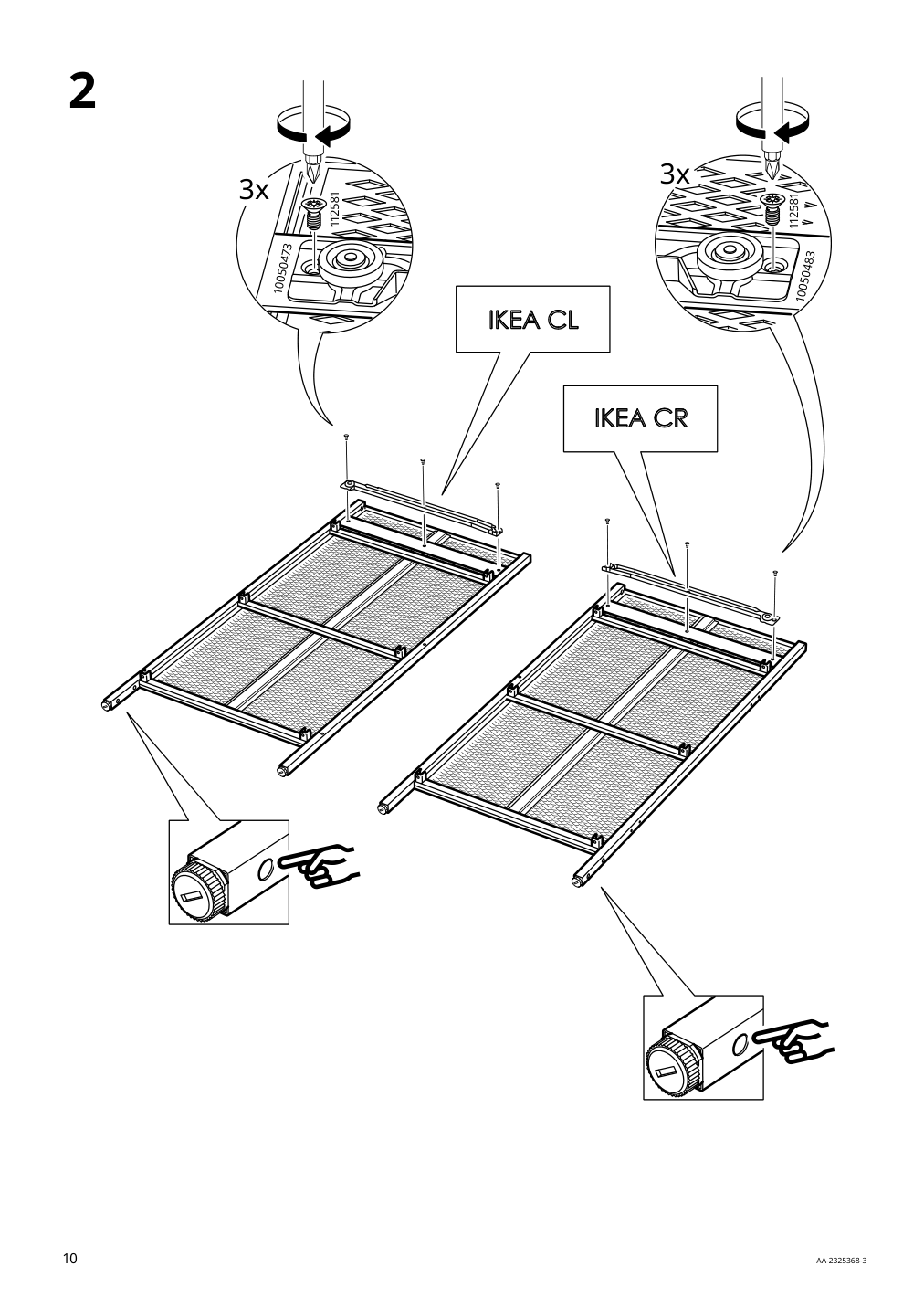 Assembly instructions for IKEA Fjaellbo sideboard black | Page 10 - IKEA FJÄLLBO sideboard 005.027.99